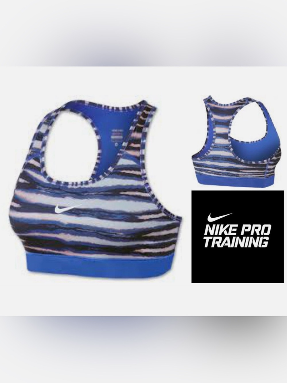 Nike Dri Fit Camo Sports Bra Sz Large